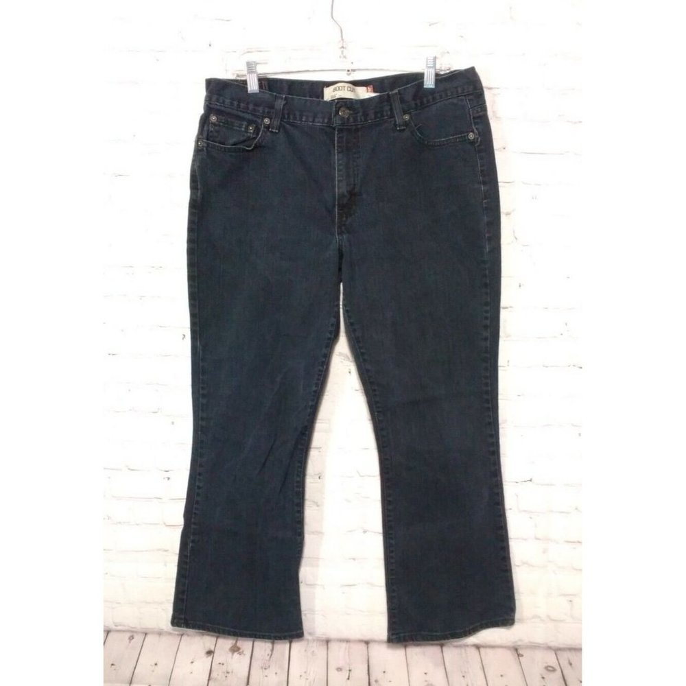 Levis 515 Jeans Womens Size 16 S Bootcut Dark Denim Mid Rise Stretch 34x29